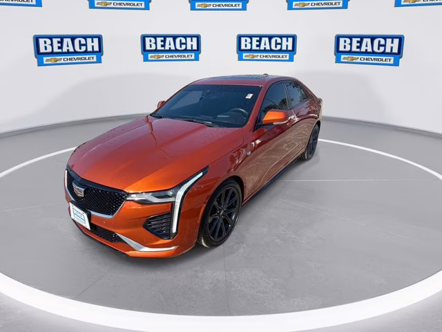2023 Blaze Orange Metallic Cadillac CT4 Sport RWD Sedan