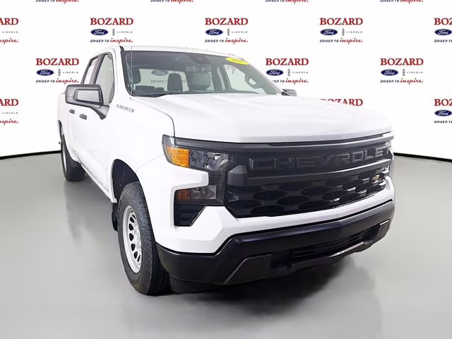 2023 Summit White Chevrolet Silverado 1500 WT RWD Truck