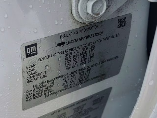 2023 Summit White Chevrolet Silverado 1500 WT RWD Truck