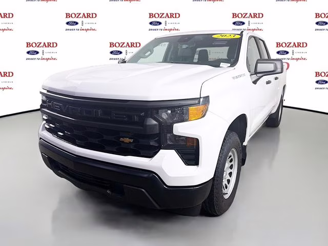 2023 Summit White Chevrolet Silverado 1500 WT RWD Truck