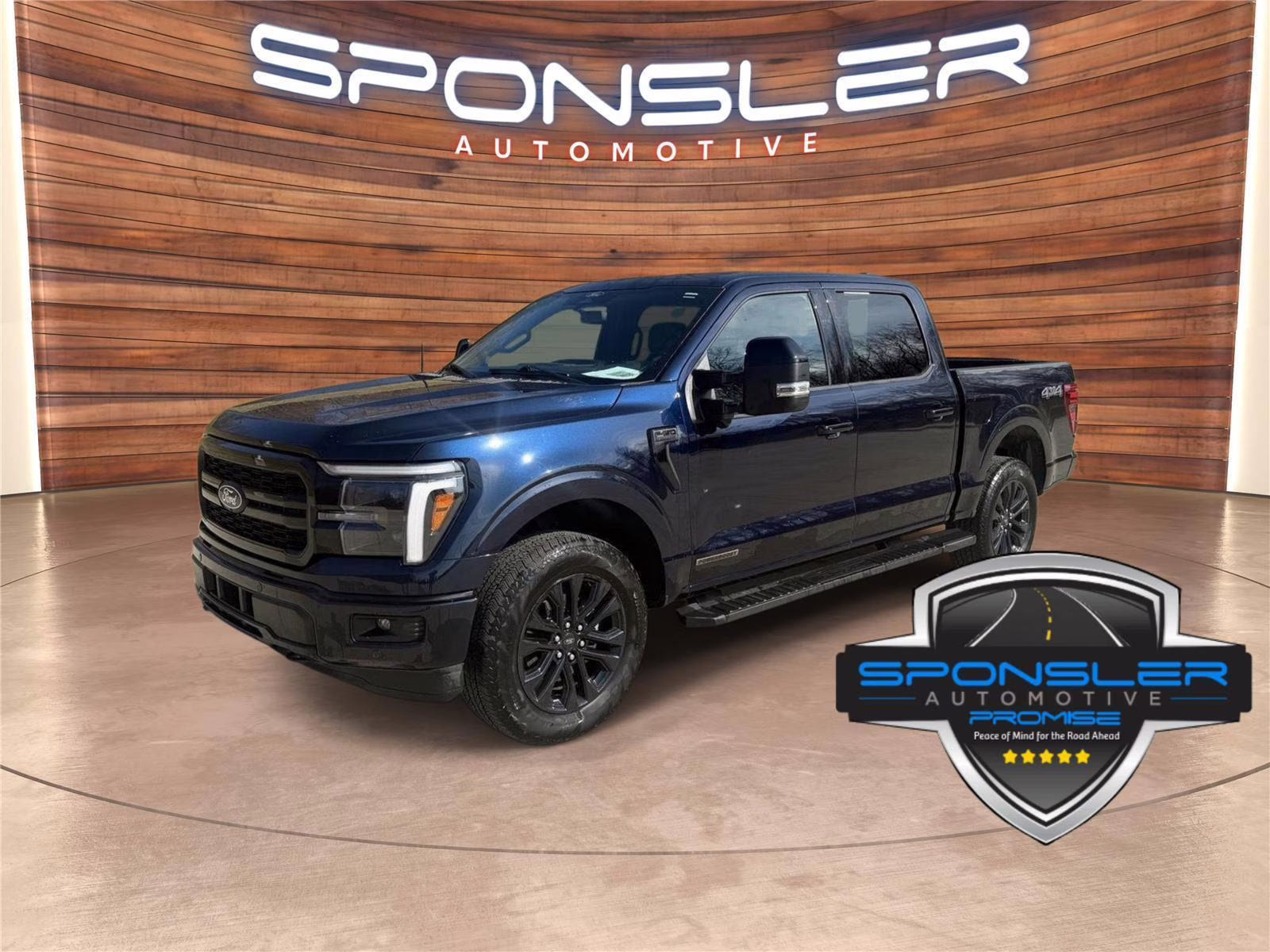 Antimatter Blue 2025 Ford F-150 Lariat SuperCrew 4WD Pickup Truck Four-Wheel Drive Automatic