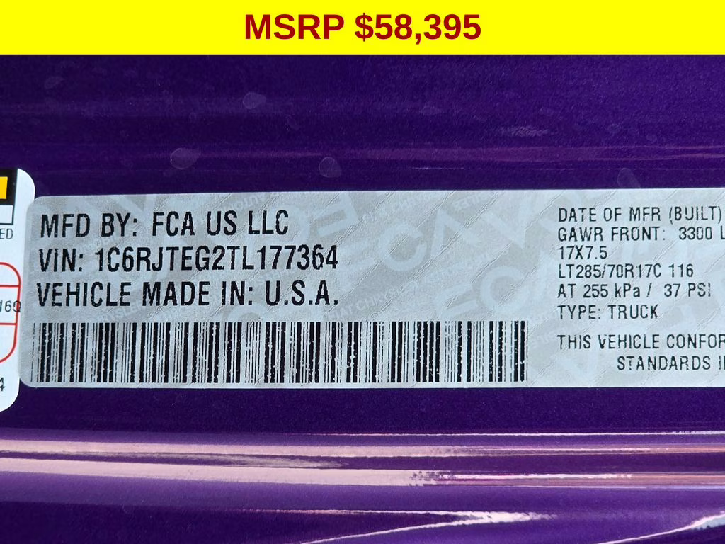 2026 Reign Jeep Gladiator Mojave 4X4 Truck