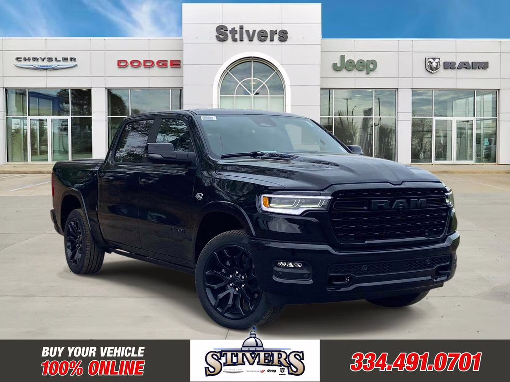 2026 Diamond Black Crystal Pearlcoat Ram 1500 Limited 4X4 Truck