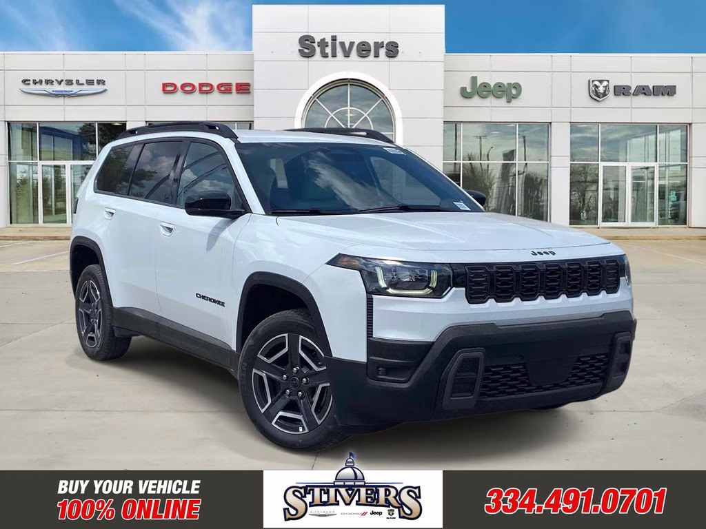 2026 Bright White Clearcoat Jeep Cherokee Limited 4X4 SUV