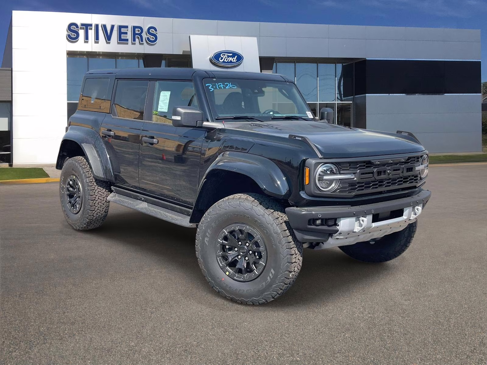 2026 Black Ford Bronco Raptor 4X4 SUV