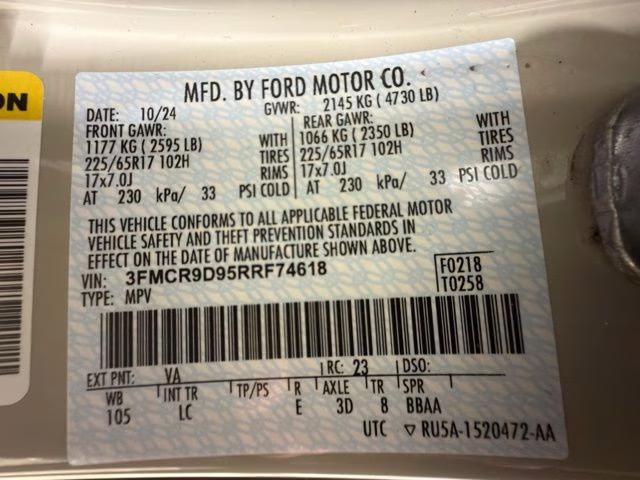 2024 Desert Sand Ford Bronco Sport Badlands 4X4 SUV