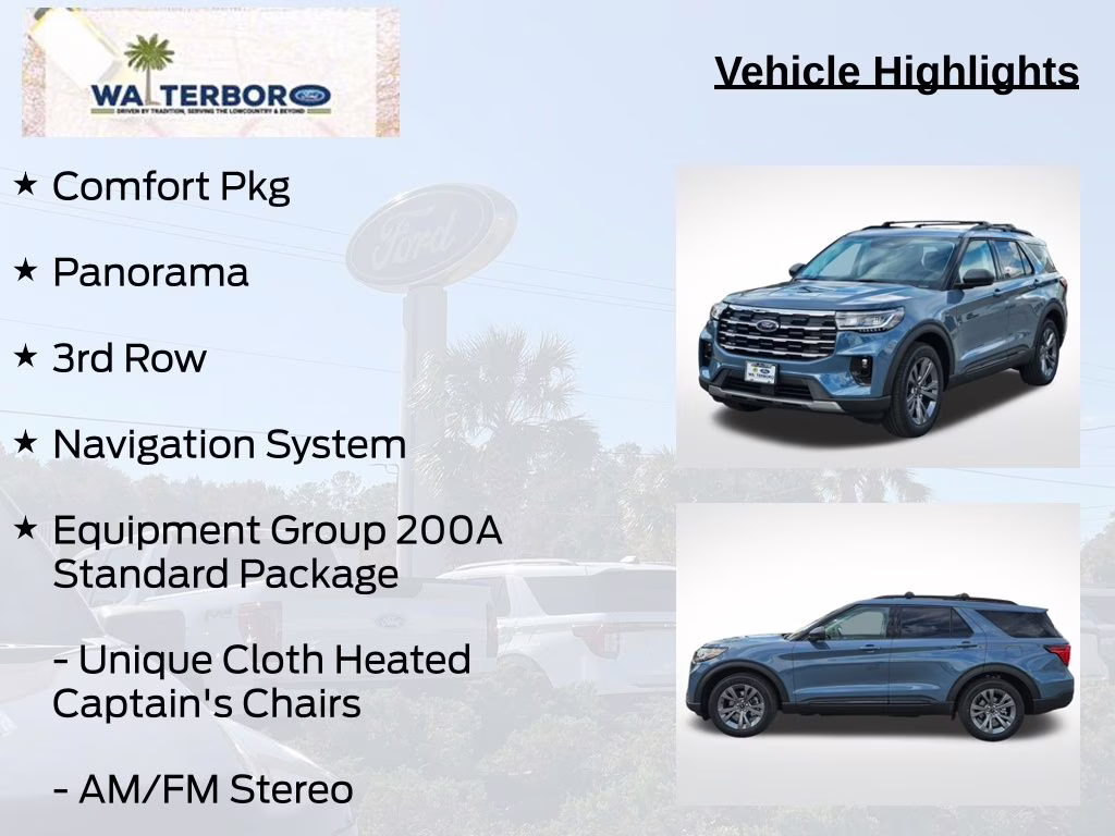 2026 Vapor Blue Metallic Ford Explorer Active 4X4 SUV