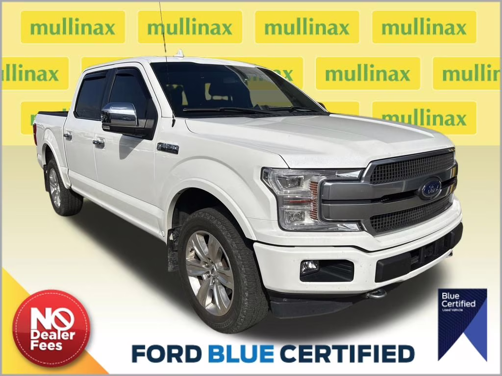 2020 Star White Metallic Tri-Coat Ford F-150 Platinum 4X4 Truck