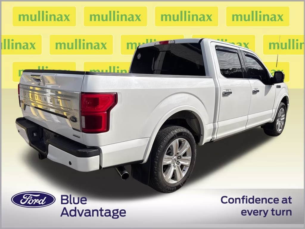 2020 Star White Metallic Tri-Coat Ford F-150 Platinum 4X4 Truck
