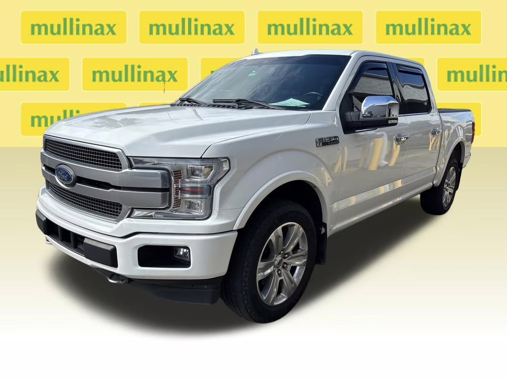 2020 Star White Metallic Tri-Coat Ford F-150 Platinum 4X4 Truck