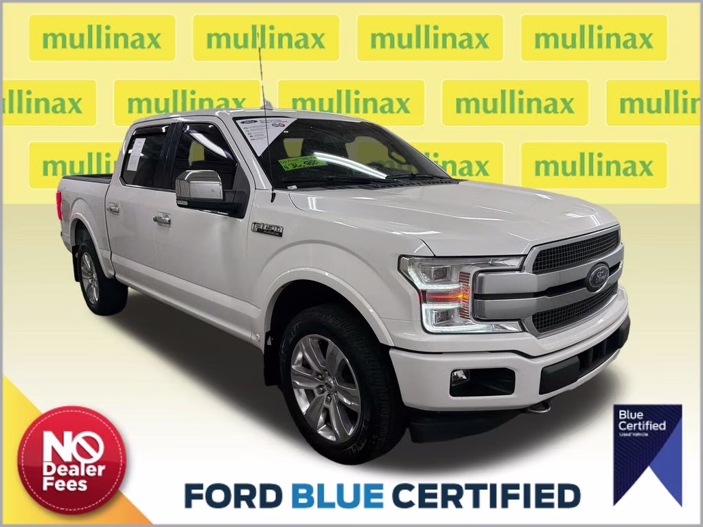 2020 Star White Metallic Tri-Coat Ford F-150 Platinum 4X4 Truck
