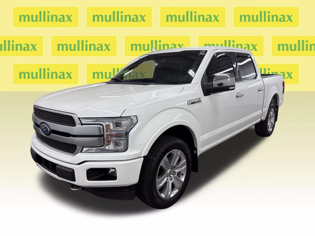 2020 Star White Metallic Tri-Coat Ford F-150 Platinum 4X4 Truck