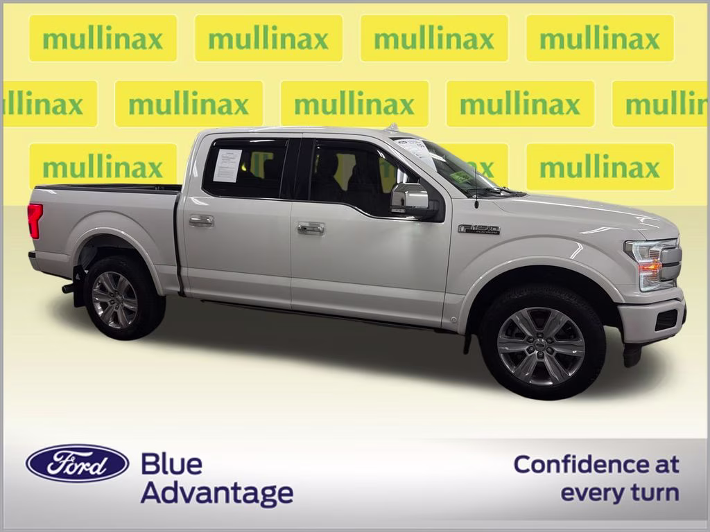 2020 Star White Metallic Tri-Coat Ford F-150 Platinum 4X4 Truck