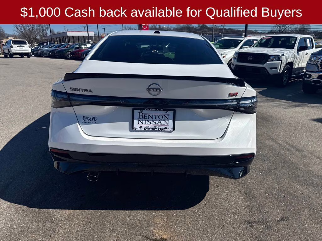 2026 Aspen White Tricoat Nissan Sentra SR FWD Sedan