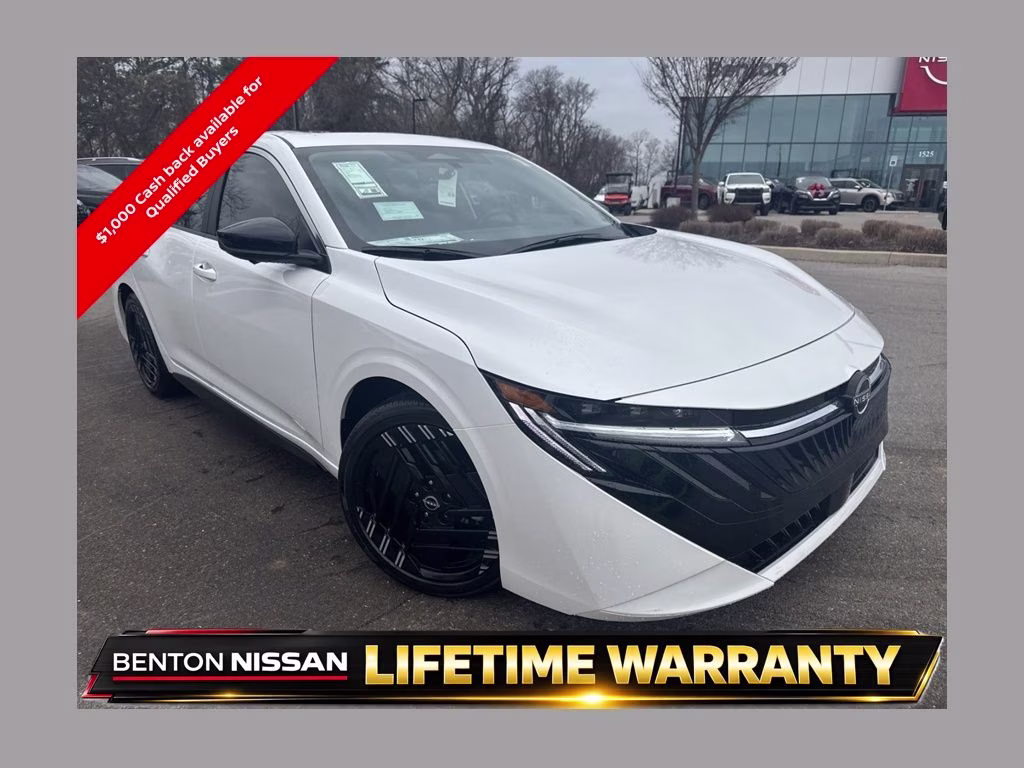 2026 Aspen White Tricoat Nissan Sentra SR FWD Sedan