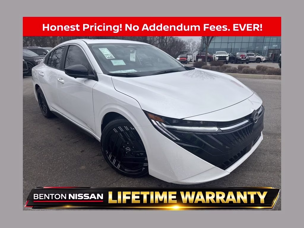 2026 Aspen White Tricoat Nissan Sentra SR FWD Sedan