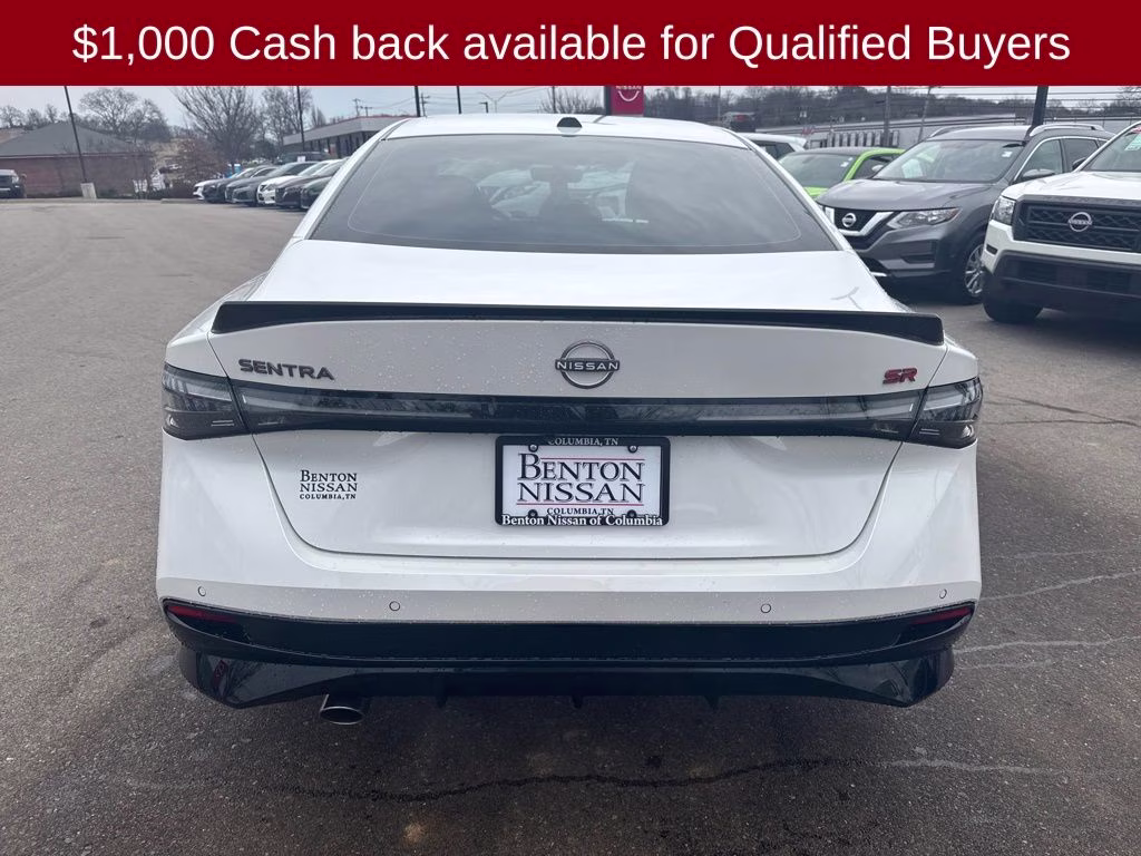 2026 Aspen White Tricoat Nissan Sentra SR FWD Sedan