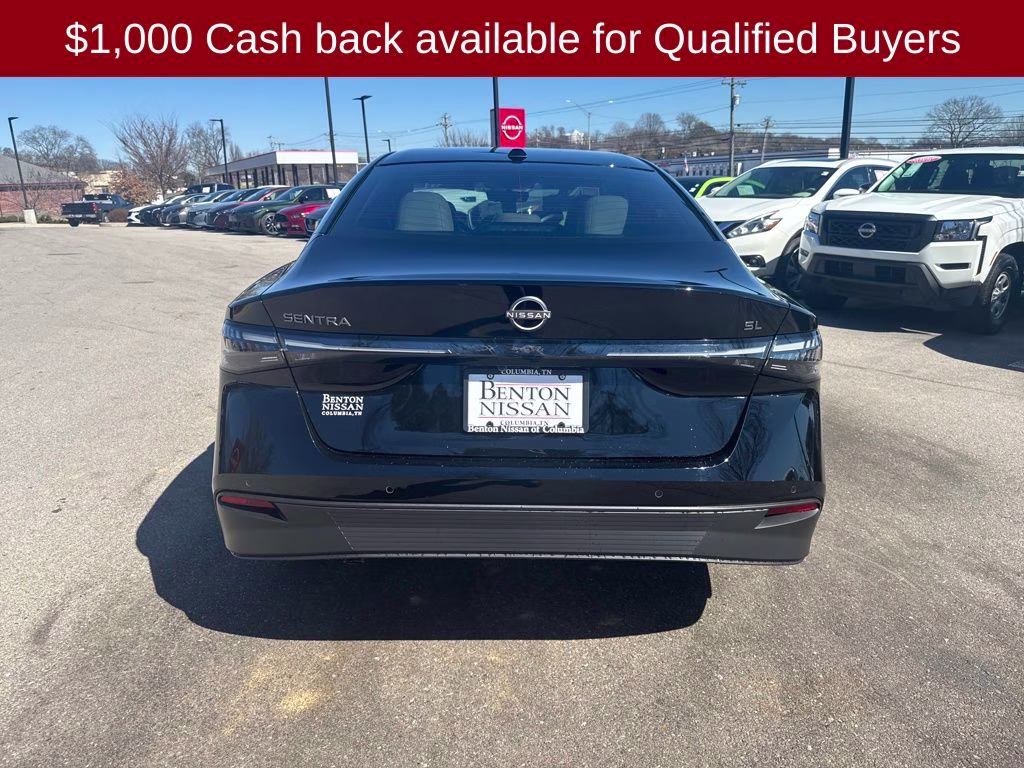 2026 Super Black Nissan Sentra SL FWD Sedan