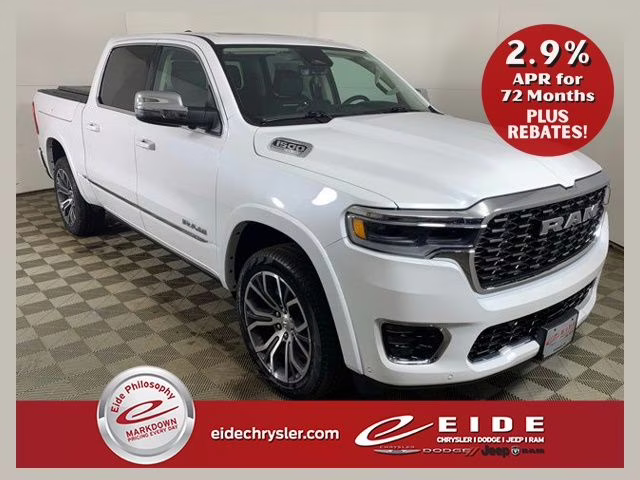 2026 Ivory White Tri-Coat Pearlcoat Ram 1500 Tungsten 4X4 Truck