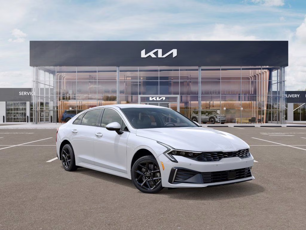 2026 Snow White Pearl Kia K5 LXS FWD Sedan