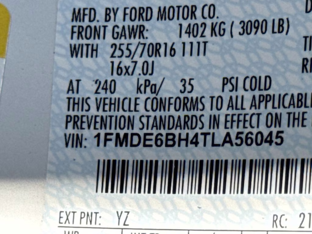 2026 Oxford White Ford Bronco Base 4X4 SUV