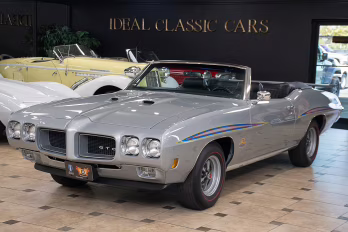 1970 Palladium Silver Poly Pontiac GTO - #s Match, 4-Spd, Factory A/C Convertible