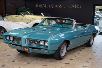 1968 Meridian Turquoise Pontiac GTO - #s Match 400C.I. V8 Convertible