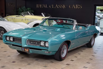 1968 Meridian Turquoise Pontiac GTO - #s Match 400C.I., Vintage Air Convertible