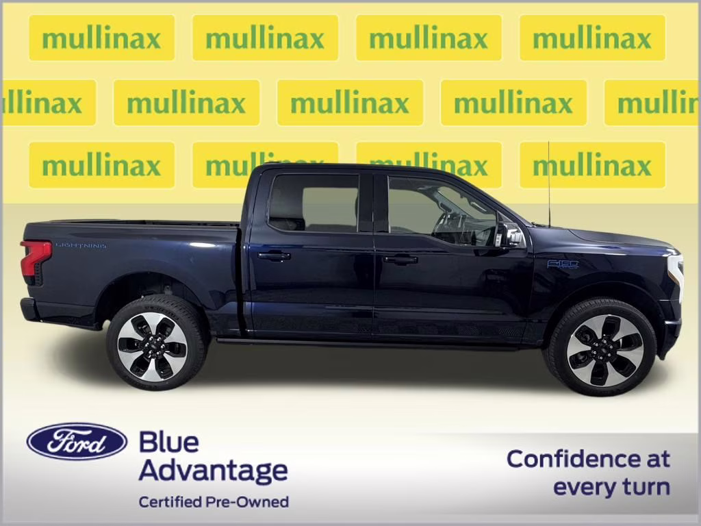 2025 Antimatter Blue Metallic Ford F-150 Lightning Platinum AWD Truck