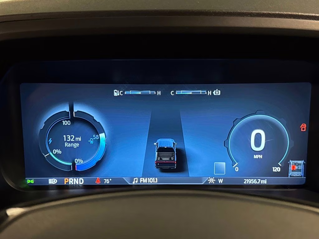 2025 Antimatter Blue Metallic Ford F-150 Lightning Platinum AWD Truck