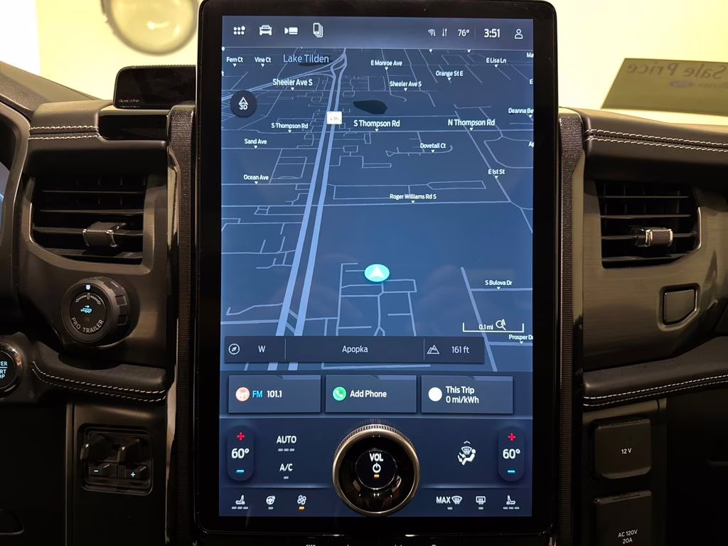 2025 Antimatter Blue Metallic Ford F-150 Lightning Platinum AWD Truck