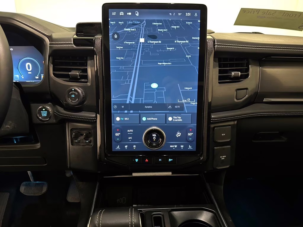 2025 Antimatter Blue Metallic Ford F-150 Lightning Platinum AWD Truck