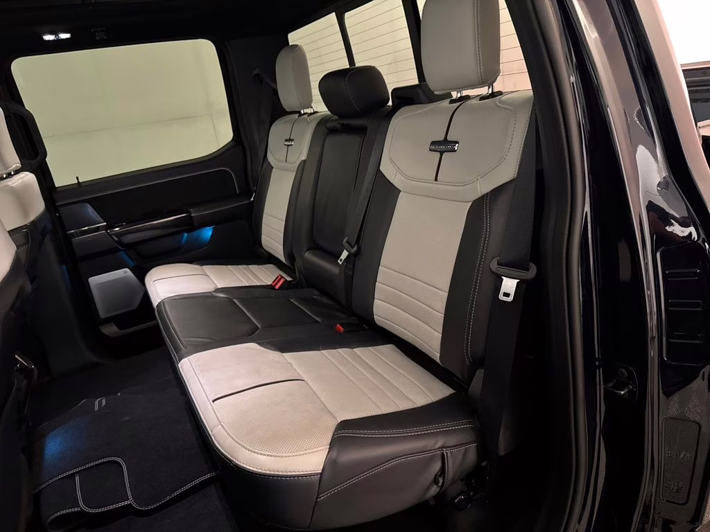 2025 Antimatter Blue Metallic Ford F-150 Lightning Platinum AWD Truck