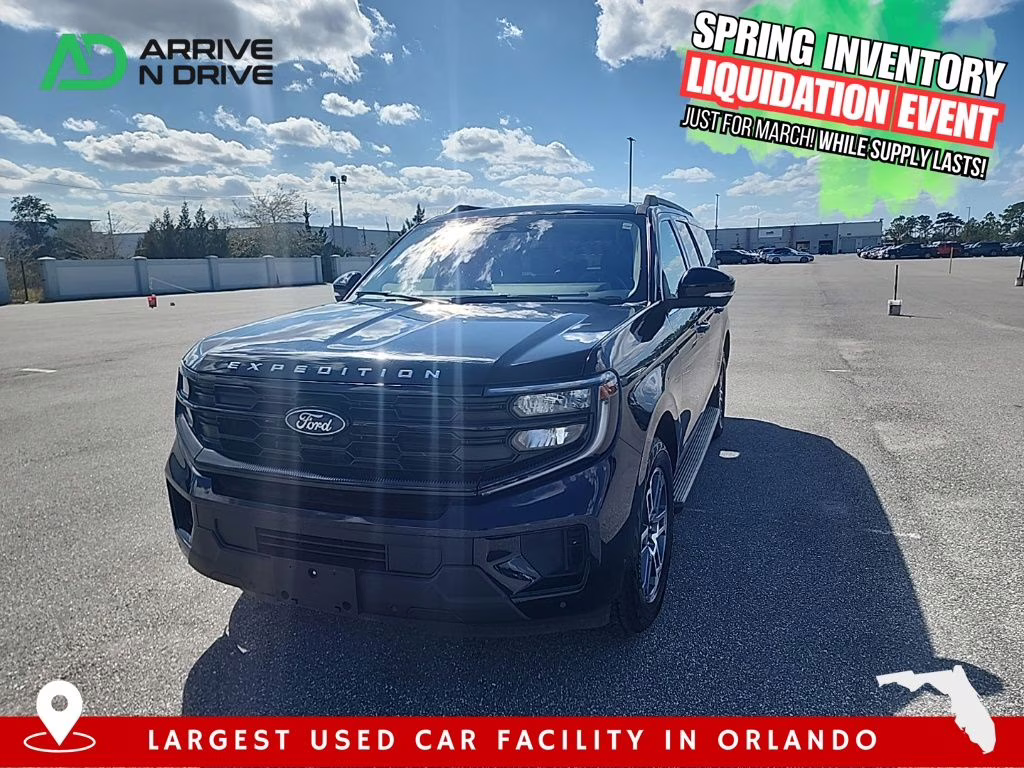 2025 Black Metallic Ford Expedition Max Active 4X4 SUV