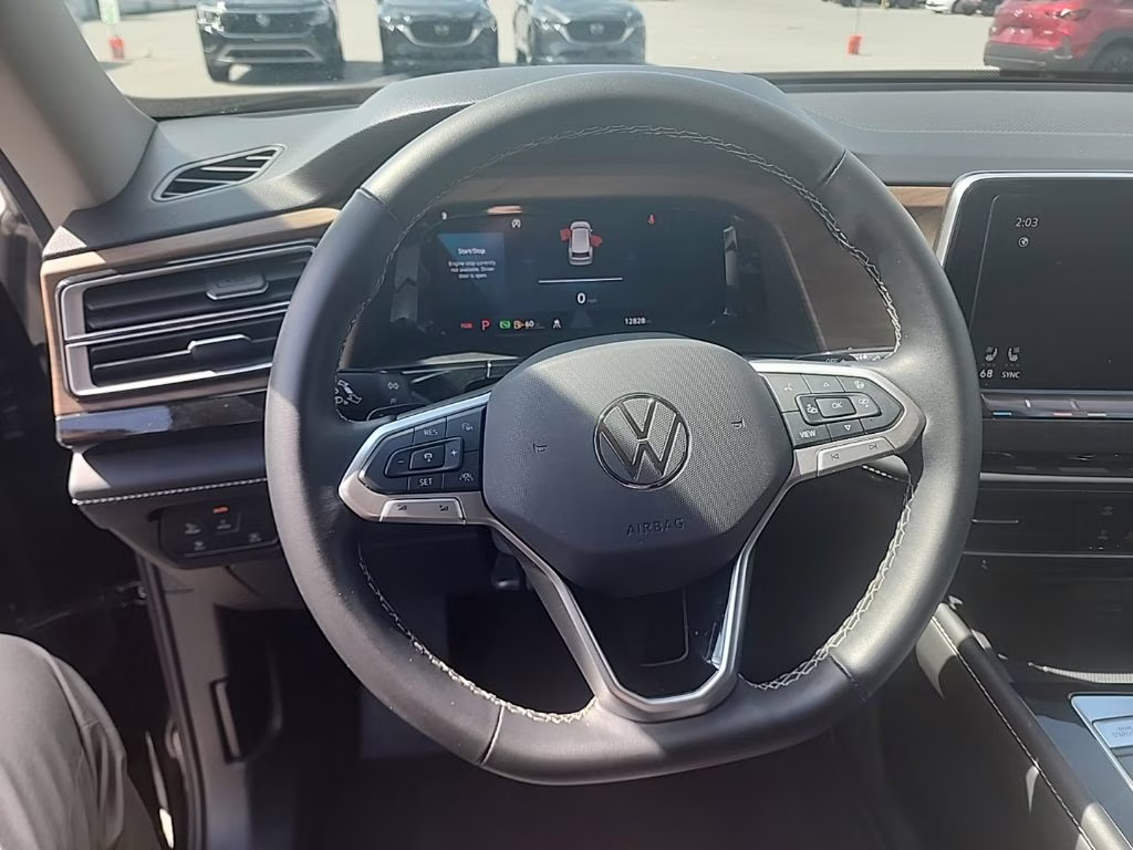 2025 Black Volkswagen Atlas 2.0T SE w/Technology FWD SUV