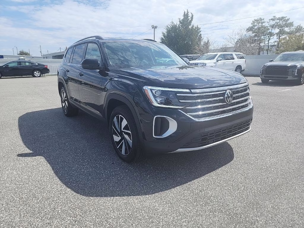 2025 Black Volkswagen Atlas 2.0T SE w/Technology FWD SUV