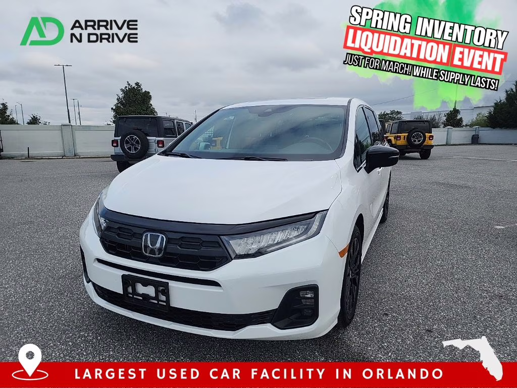2025 white Honda Odyssey Sport-L FWD Van