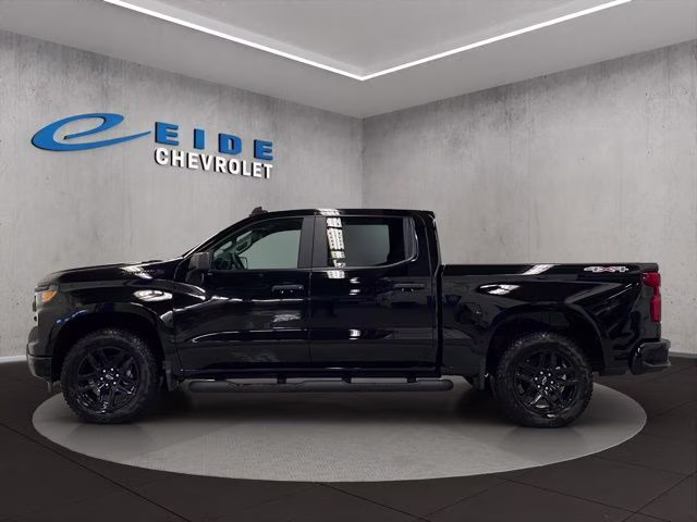 2026 Black Chevrolet Silverado 1500 Custom 4X4 Truck