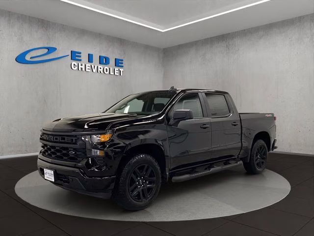 2026 Black Chevrolet Silverado 1500 Custom 4X4 Truck