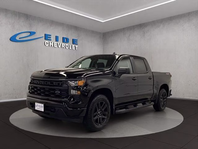 2026 Black Chevrolet Silverado 1500 Custom 4X4 Truck