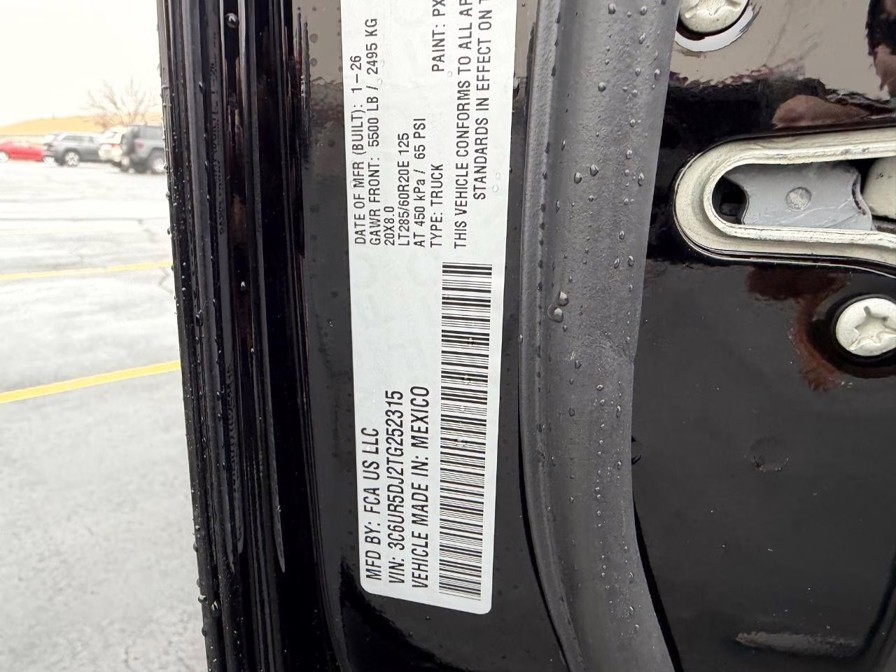 2026 Black Clearcoat Ram 2500 Big Horn 4X4 Truck