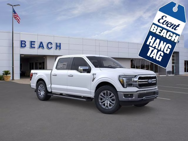 2026 White Metallic Ford F-150 Lariat 4X4 Truck