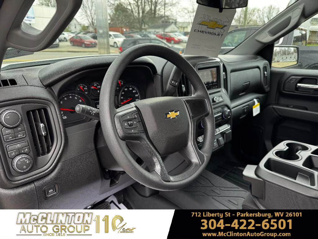 2026 Summit White Chevrolet Silverado Custom 4X4 Truck