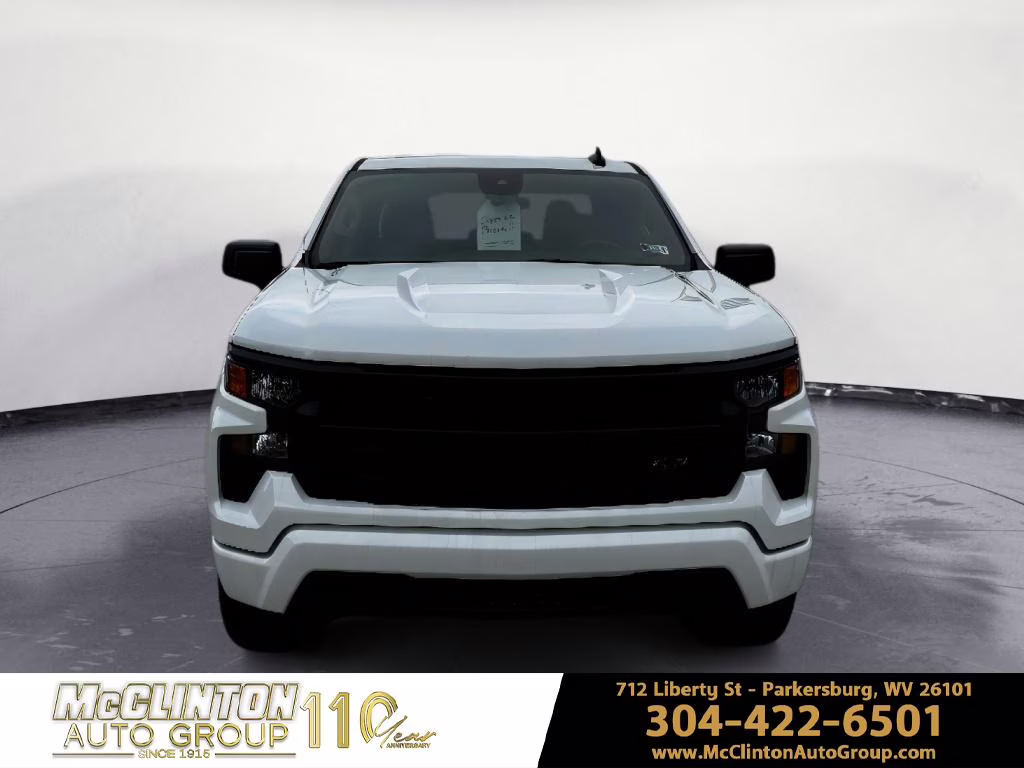 2026 Summit White Chevrolet Silverado Custom 4X4 Truck