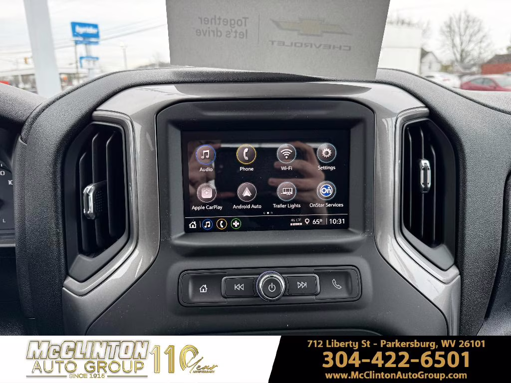 2026 Summit White Chevrolet Silverado Custom 4X4 Truck
