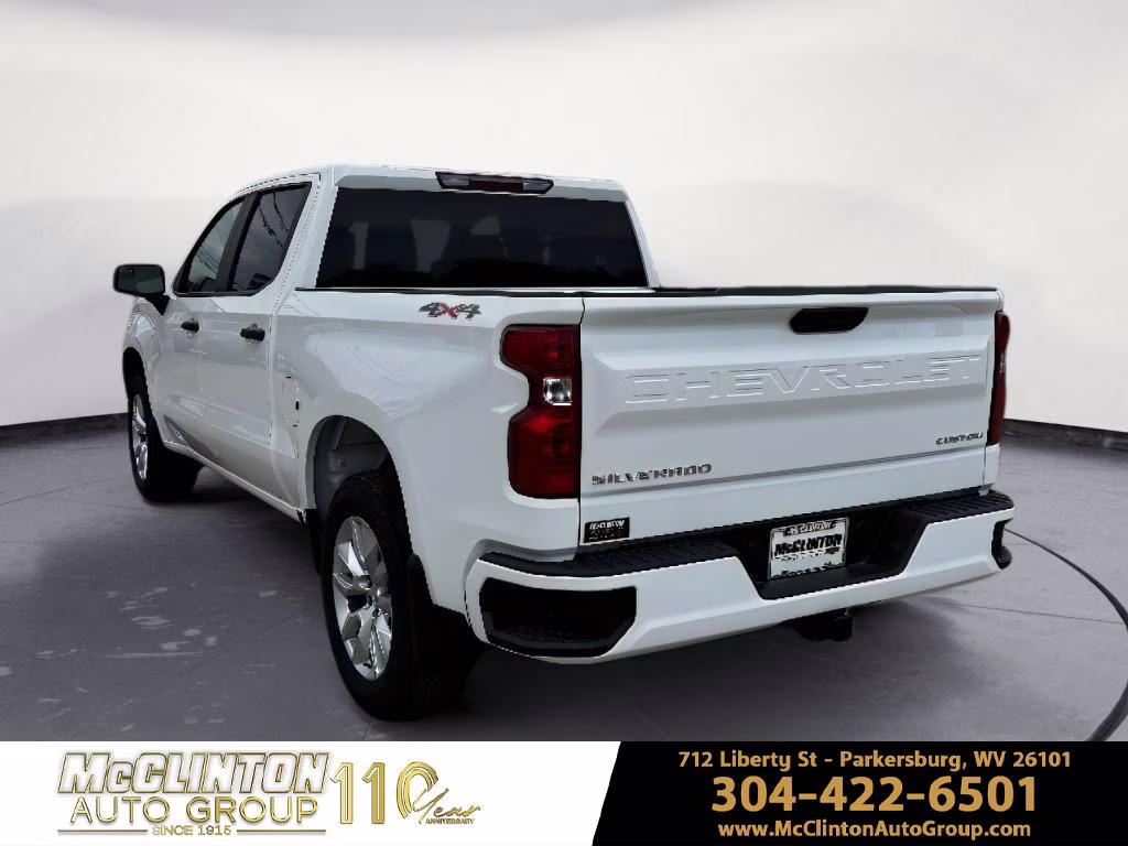 2026 Summit White Chevrolet Silverado Custom 4X4 Truck