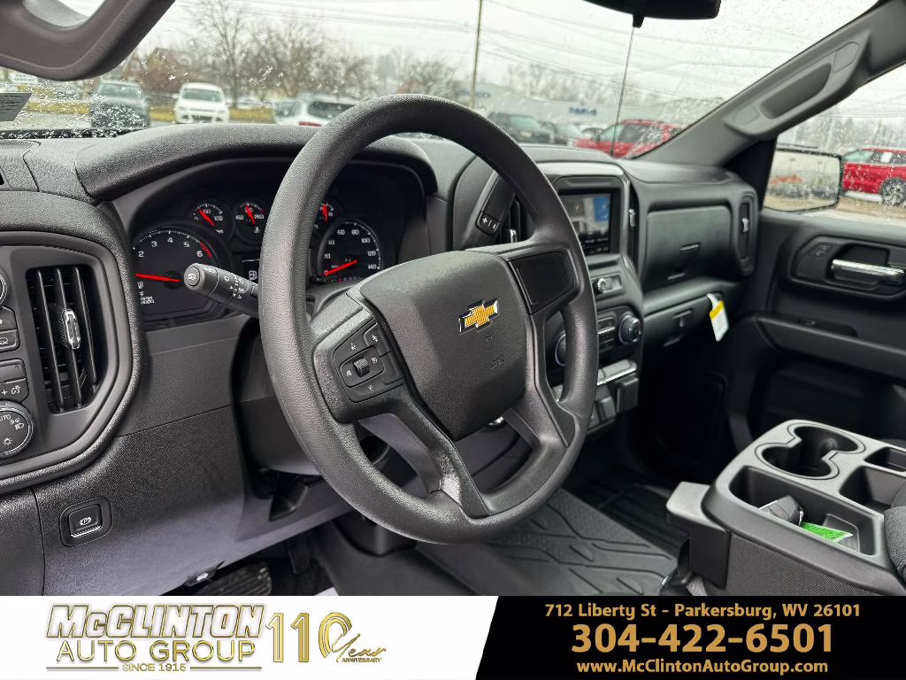 2026 Black Chevrolet Silverado Custom 4X4 Truck