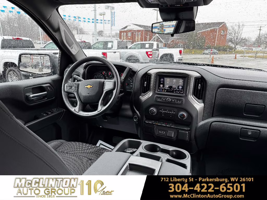 2026 Black Chevrolet Silverado Custom 4X4 Truck