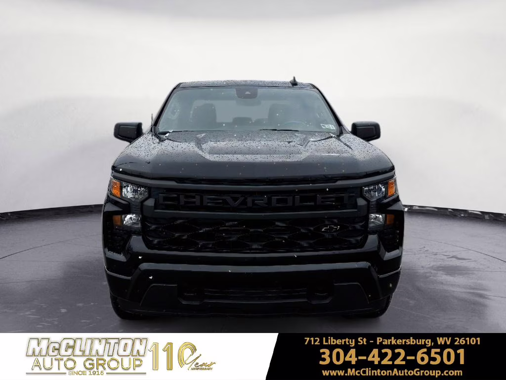 2026 Black Chevrolet Silverado Custom 4X4 Truck
