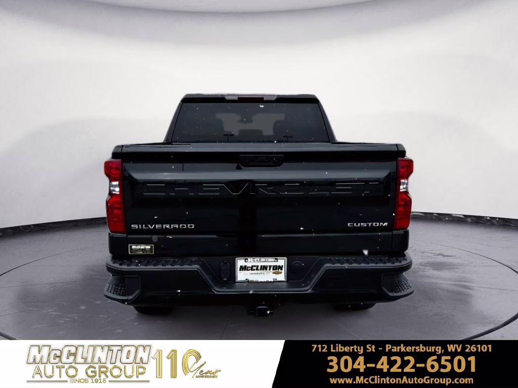 2026 Black Chevrolet Silverado Custom 4X4 Truck